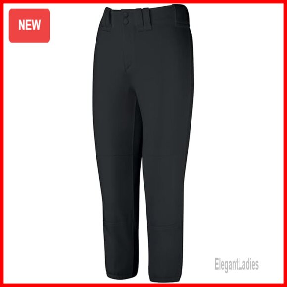 Pants - Low Rise Athletic Softball Pants with Belt Loop Moisture Wicking